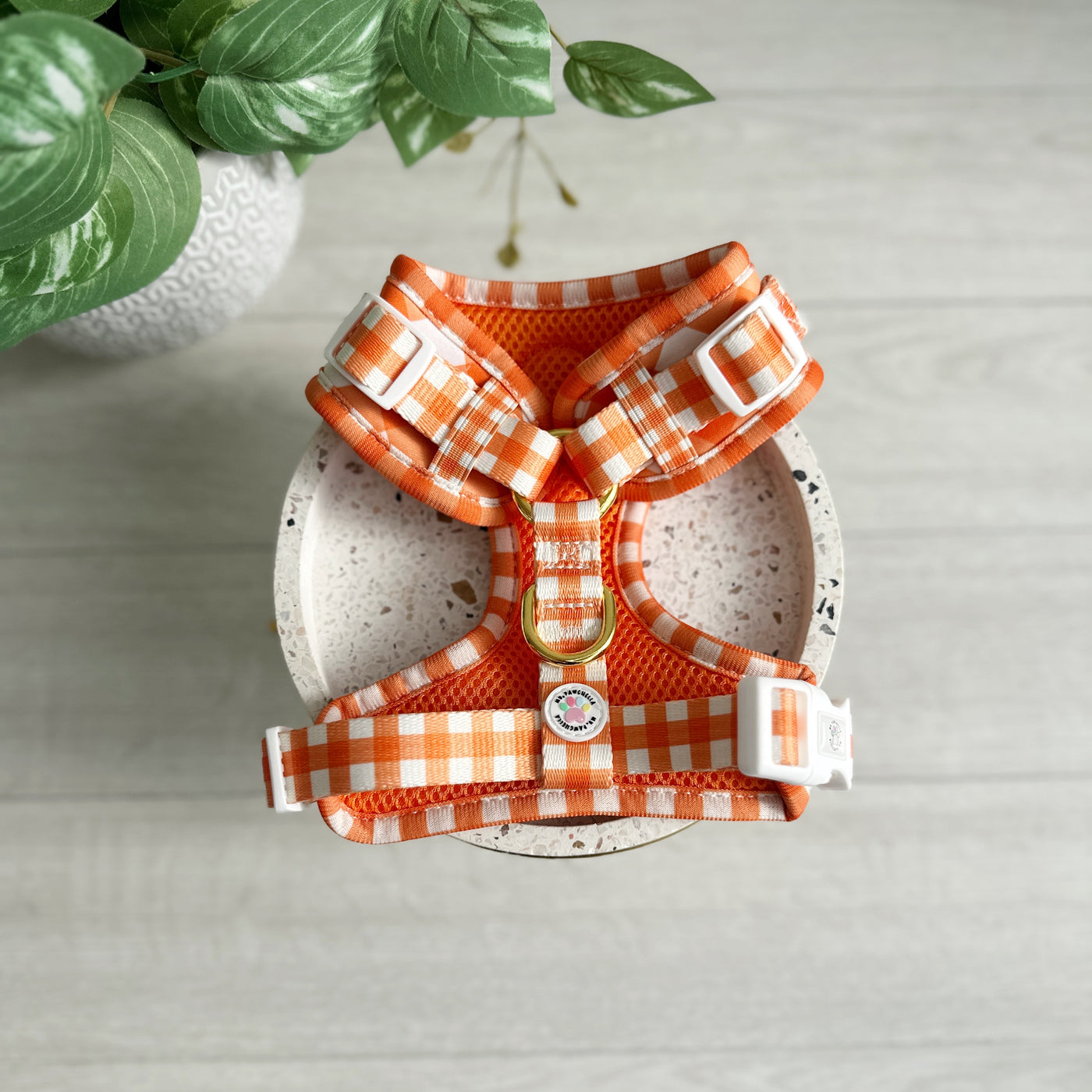 Adjustable harness - Orange picnic