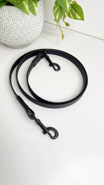 Double clipped biothane / coloured webbing lead ( hands free )