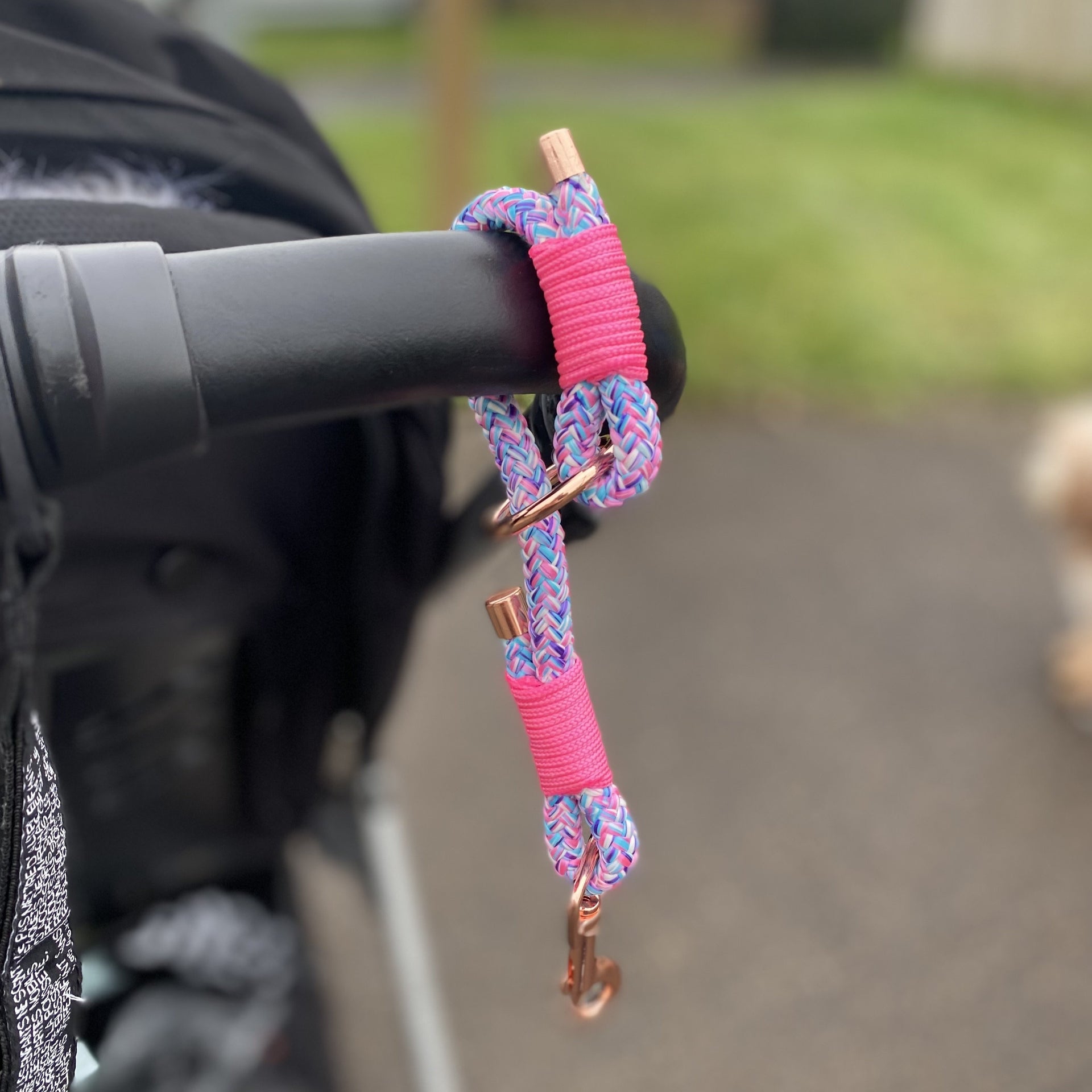 Retractable Dog Dog Lead For Pram Rope Buggy Clip (Hands Free) –