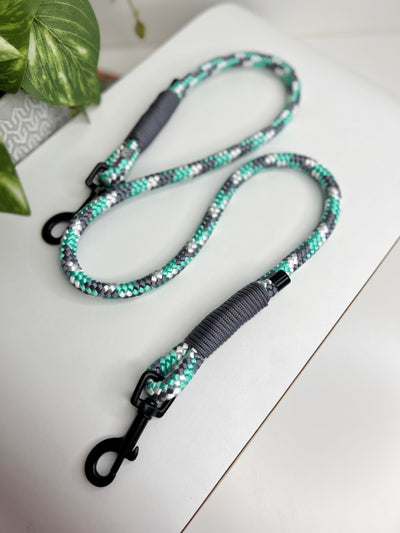 Double clip rope lead ( hands free )