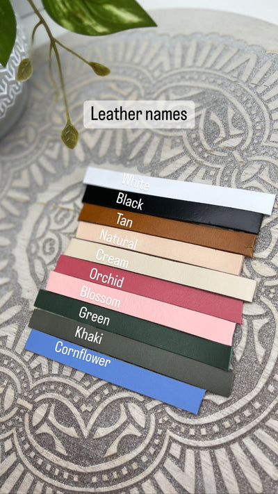 Leather foil - name tag